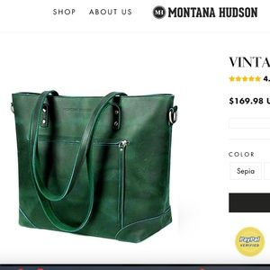 Montana Hudson Vintage Eva Leather Tote